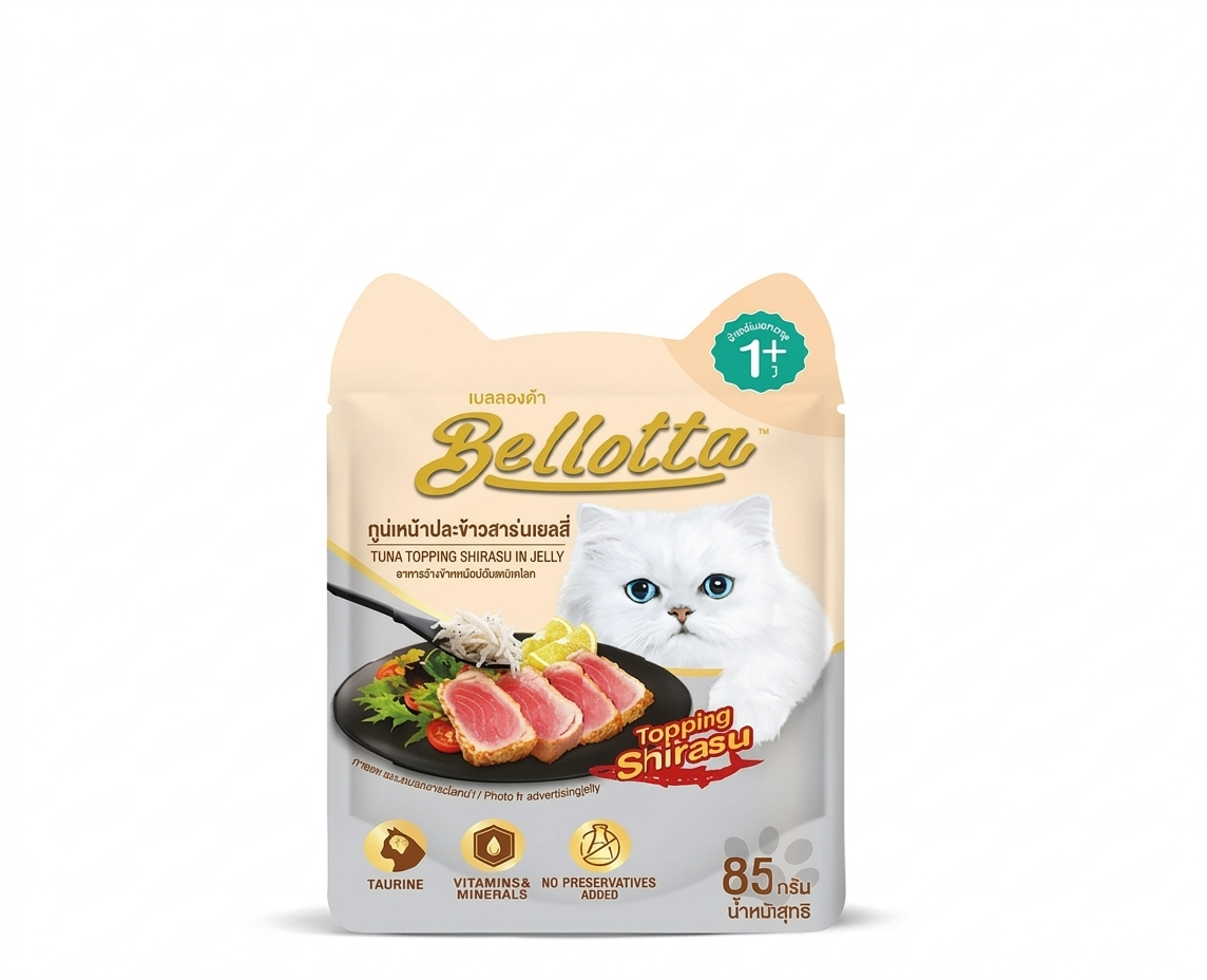 Belotta Adult Pouch Tuna Topping Shisaru in Jelly 85gm