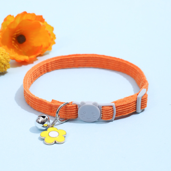 Cat Floral Pendant Collar