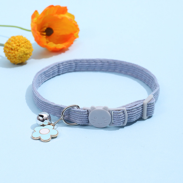 Cat Floral Pendant Collar