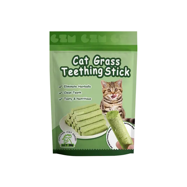 Cat Grass Teething Stick (6Pcs/Pack)