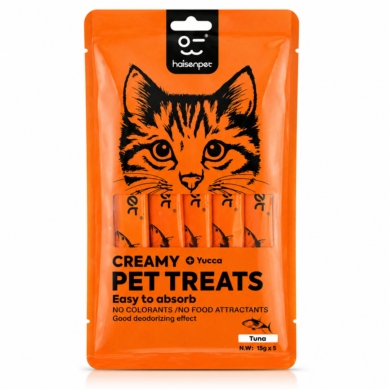 Haisenpet Creamy Cat Treat Tuna 75gm (5x15gm)