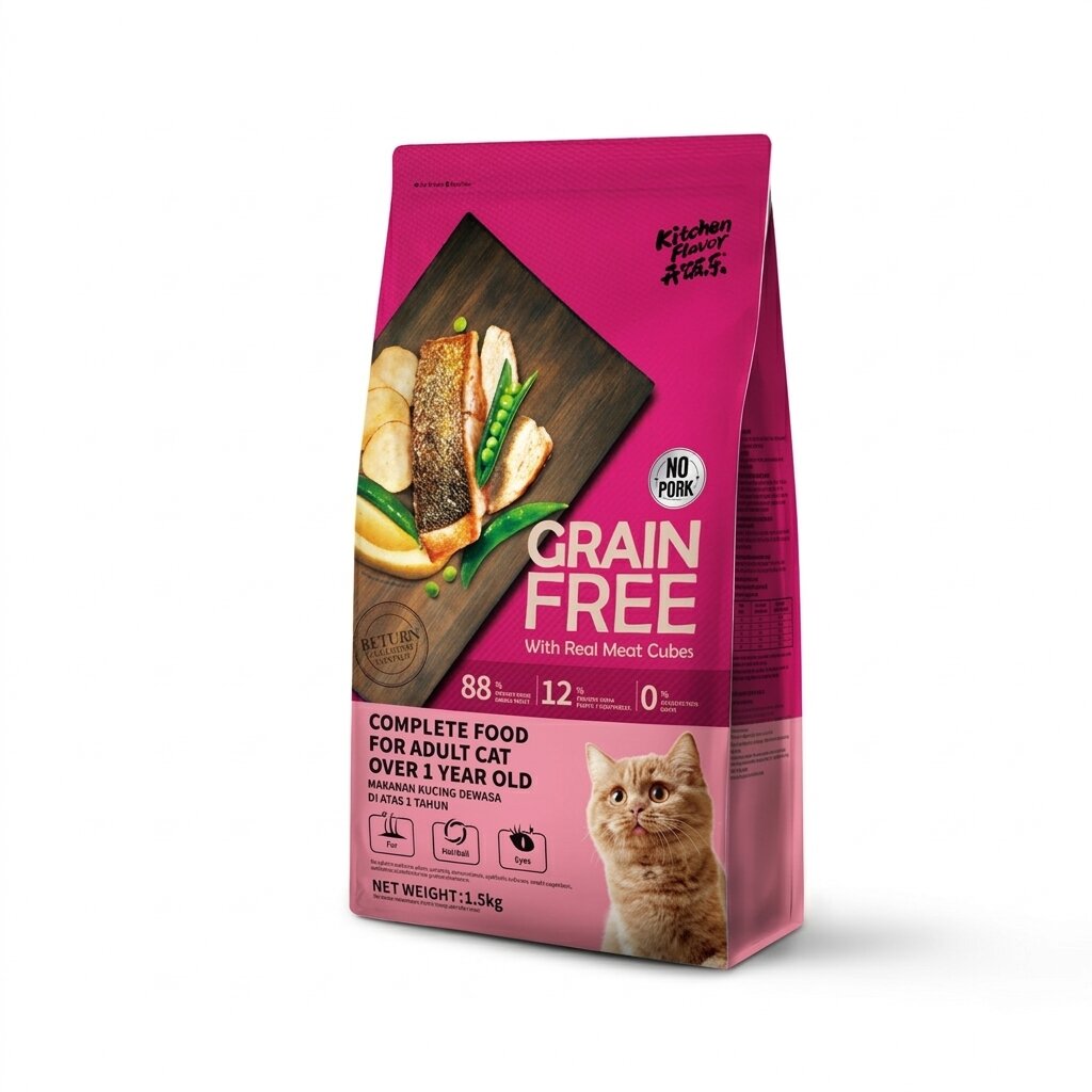 Kitchen Flavor Grain Free Complete Dry Cat Food Adult Cat