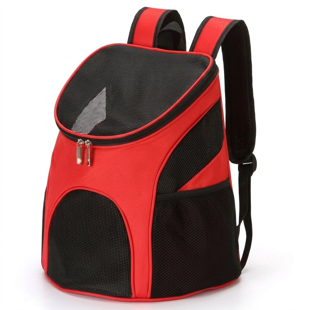 Mesh Fabric Breathable & Lightweight Portable Pet Carrier Backpack