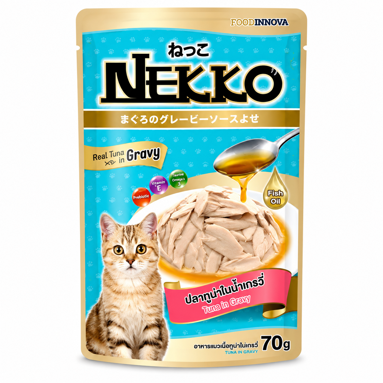 NEKKO POUCH TUNA IN GRAVY 70G