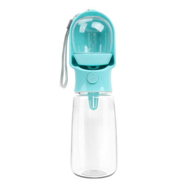 Portable Pet Water Bottle with Food Bowl 500ml