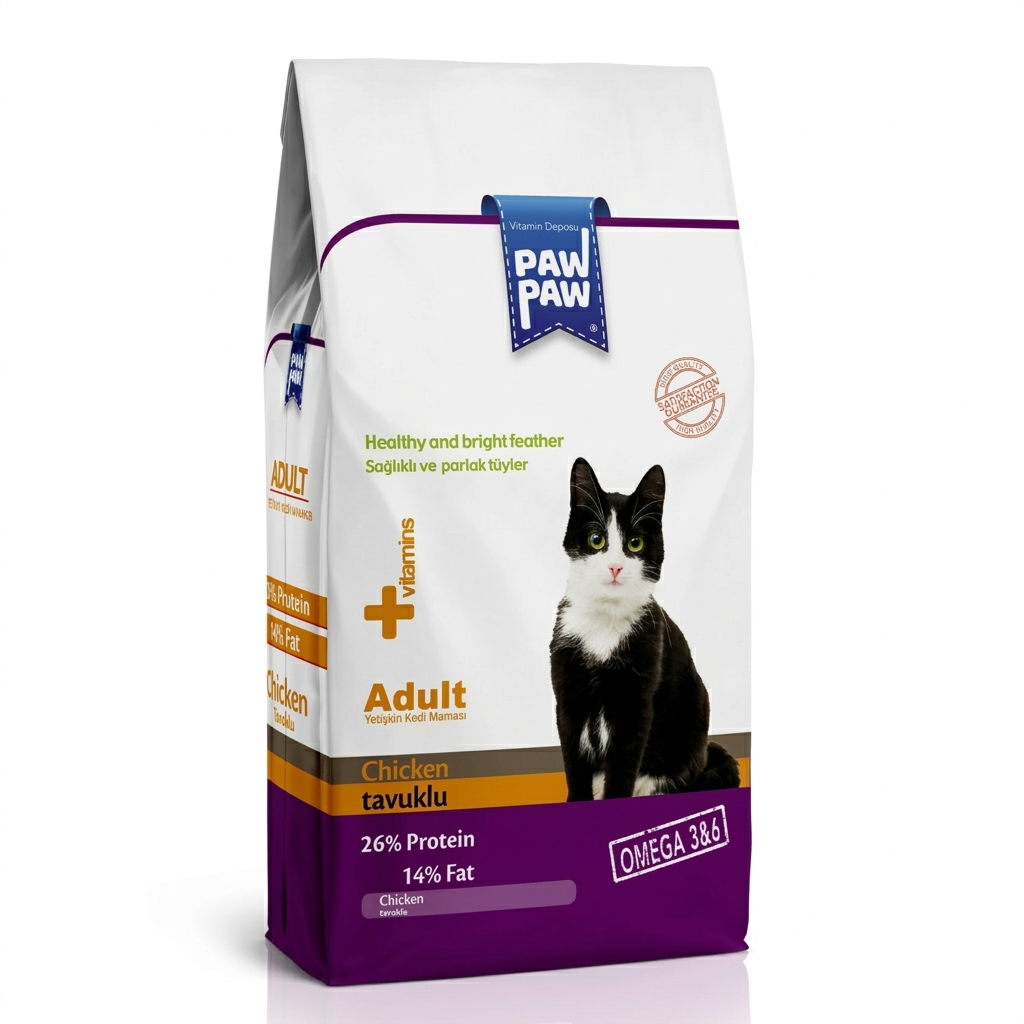 Paw Paw Dry Cat Food Adult Chicken