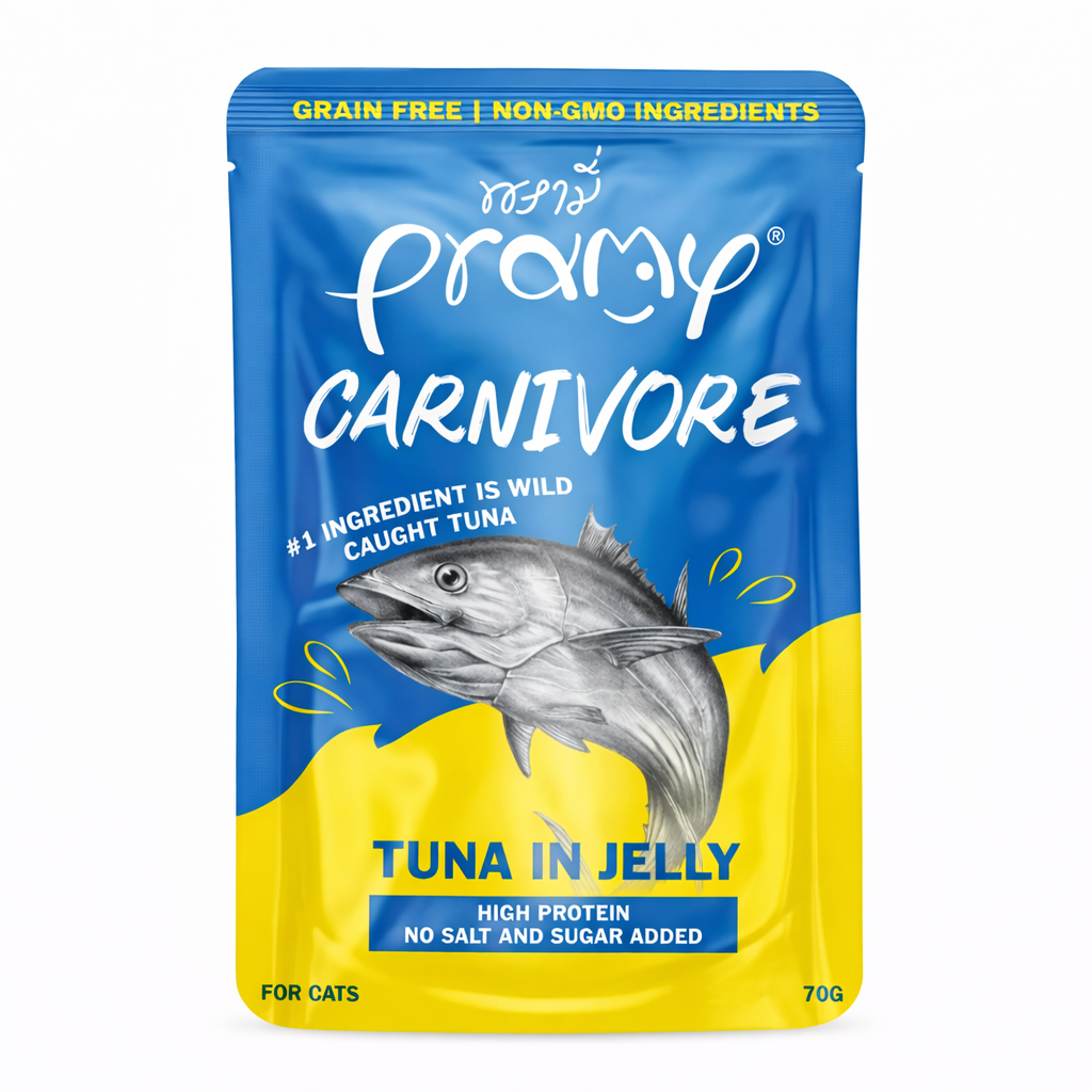 Pramy Carnivore Pouch Tuna in Jelly for All Cats 70gm