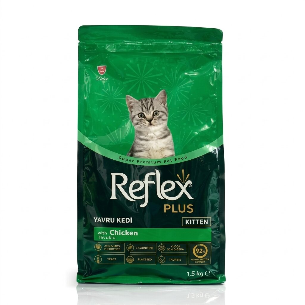 Reflex Plus Kitten Cat Food Chicken Flavour 1.5kg