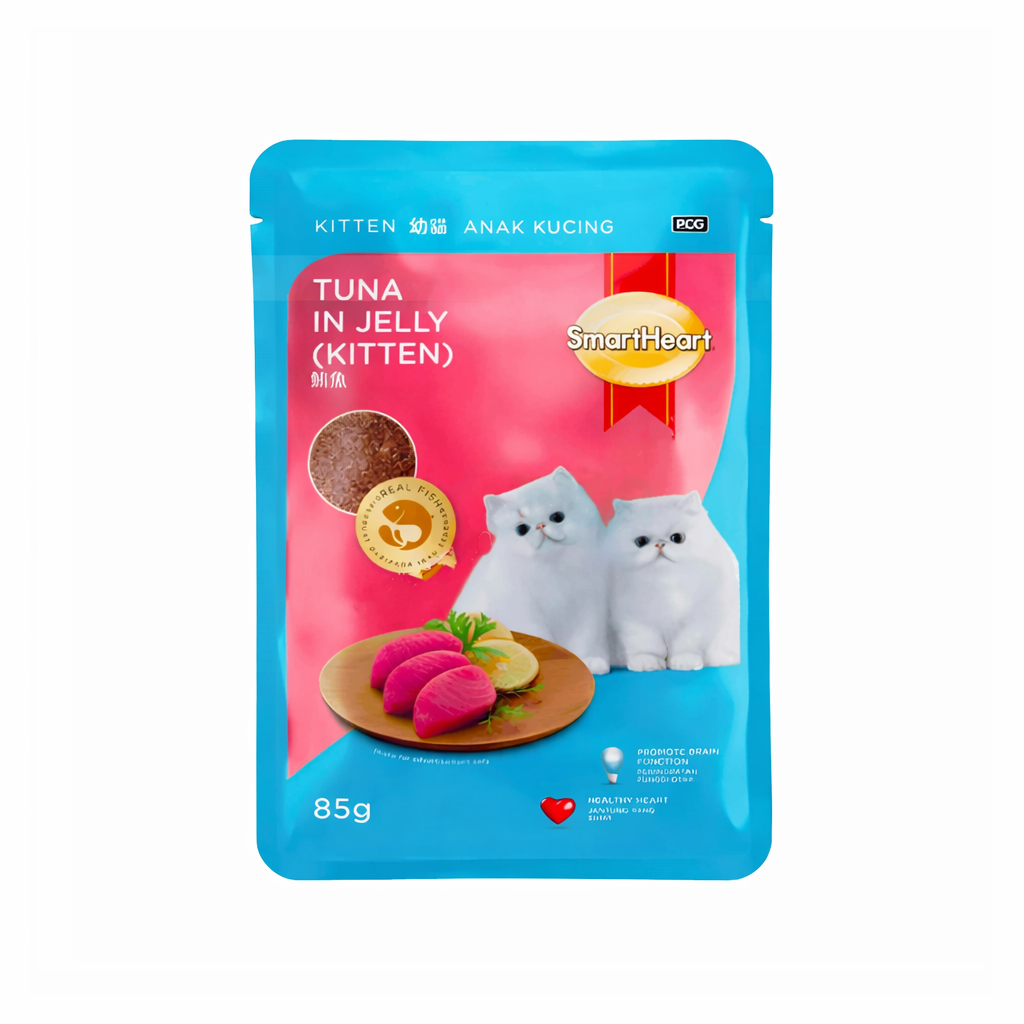 SmartHeart Kitten Pouch Tuna in Jelly 85g