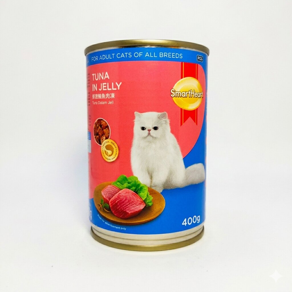 SmartHeart Cat Can Food – Tuna in Jelly (400gm)