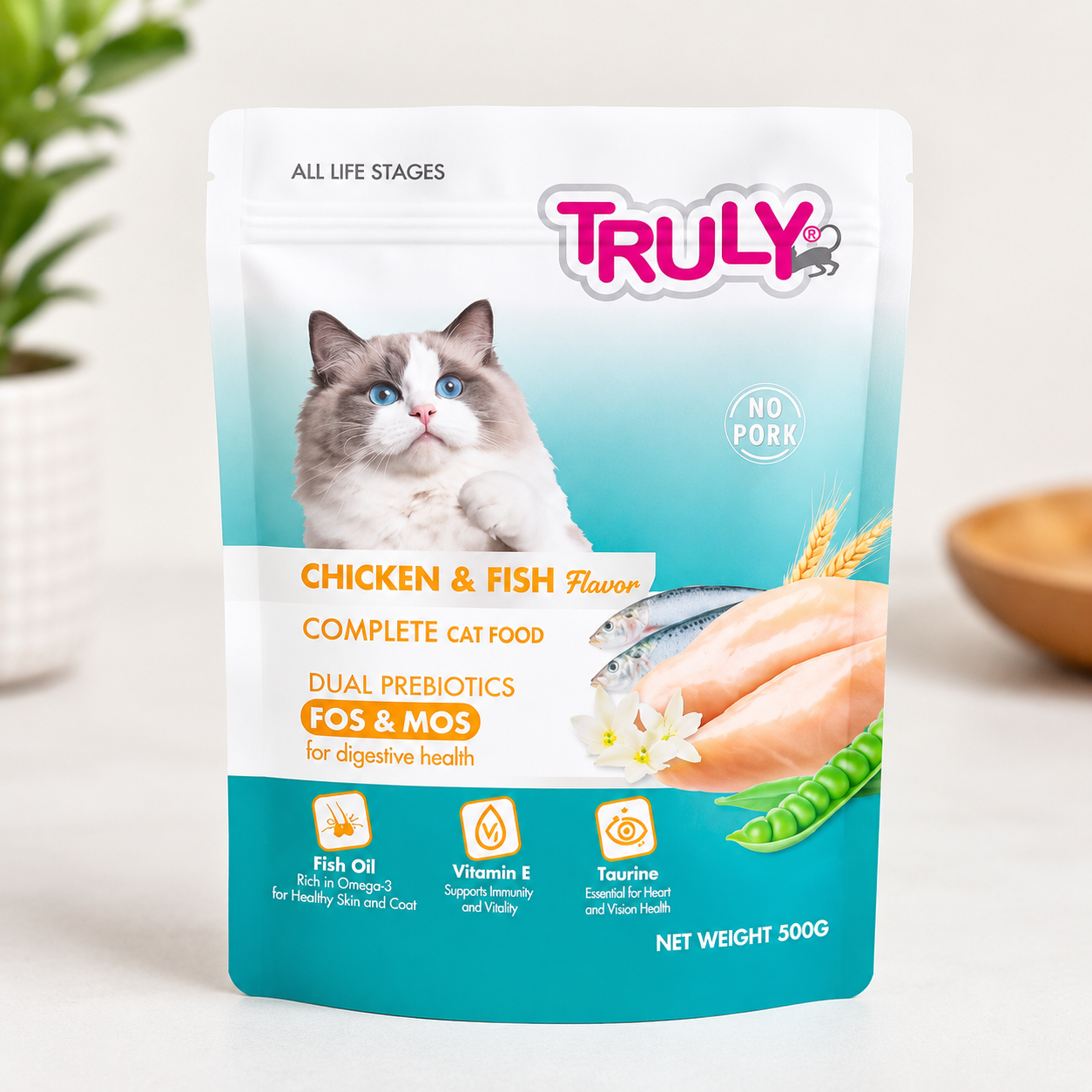 Truly All Life Stage Dry Cat Food Chicken & Fish
