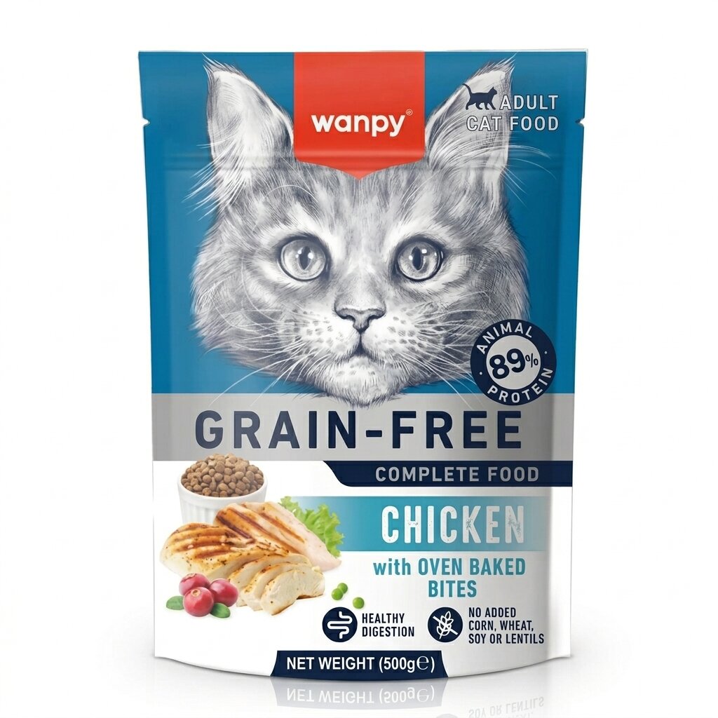 Wanpy Grain Free Chicken Adult Dry Cat Food