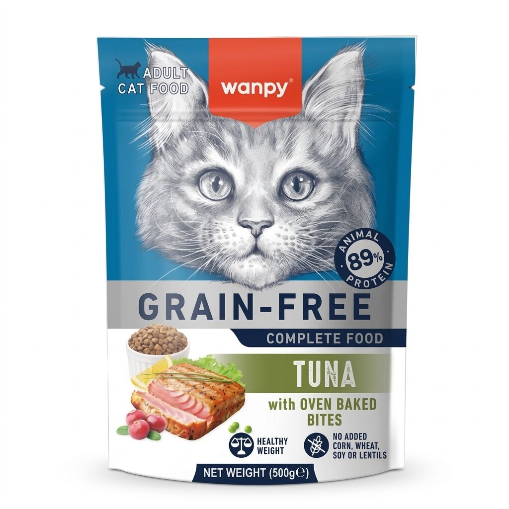 Wanpy Grain Free Tuna Adult Dry Cat Food