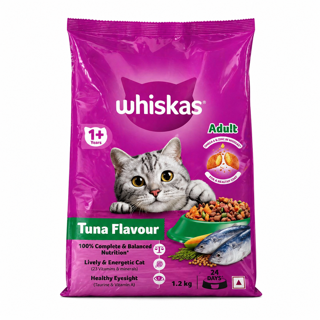 Whiskas Adult Tuna Flavor Dry Food 1.2kg